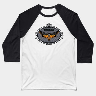 Death's Head HawkMoth Framed Baseball T-Shirt